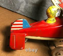 Vintage Marx 5 Looping Plane Tin Wind-up Stunt Toy Very good Works