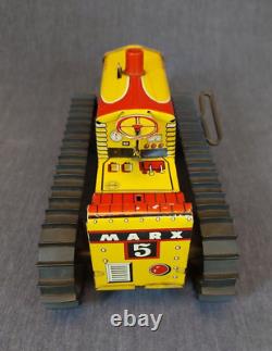 Vintage Marx #5 Wind-Up Tin Toy Dozer