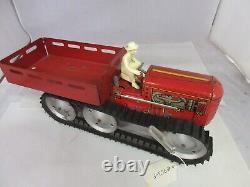 Vintage Marx 6 Wheel Climbing Tractor Tin Toy 953-f
