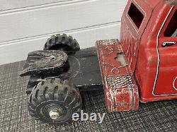 Vintage Marx A&P Super Markets Semi Truck Tin Pressed Steel Delivery Toy 1950s