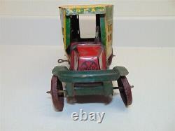 Vintage Marx American Railroad Express Agency Truck-Tin-Toy-Green/Yellow