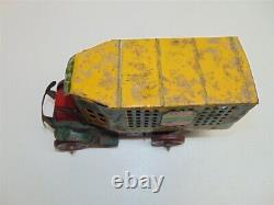 Vintage Marx American Railroad Express Agency Truck-Tin-Toy-Green/Yellow