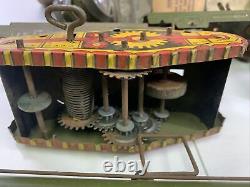 Vintage Marx Army Military Supply Train Set With Track Complete Working