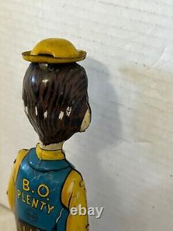 Vintage Marx B. O. Plenty Wind-Up Tin Toy