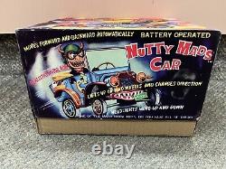 Vintage Marx Battery Operated Nutty Mads Car 1965 Tin Car St