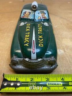 Vintage Marx Dick Tracy Tin Litho Squad Car 11 All Original Very Nice