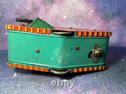 Vintage Marx Doughboy Army Tank Tin Litho Wind-up