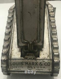 Vintage Marx Doughboy Tin Windup Tank By Marx USA tin toy 1930, s