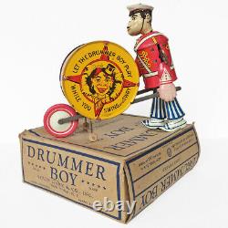 Vintage Marx Drummer Boy Rare Tin Lithographed Wind-Up with Original Box