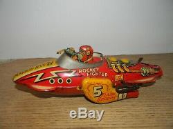 Vintage Marx Flash Gordon Rocket Fighter 5 Wind-Up Tin Toy