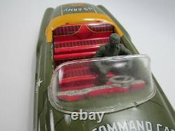 Vintage Marx Friction Army Command Car with Commander Great Condition
