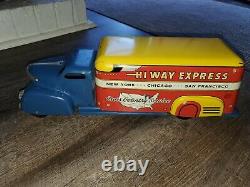 Vintage Marx Hi Way Express Delivery Truck Tin Litho