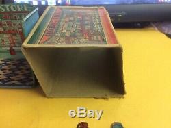 Vintage Marx Home Town Grocery Store Tin Litho Playset 1920 With part of box