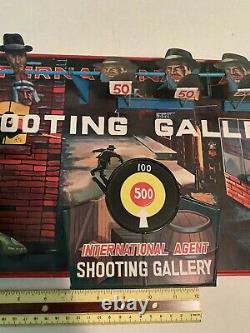 Vintage Marx International Agents shooting gallery target toy