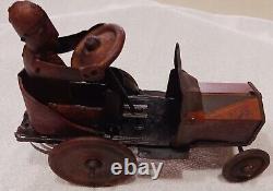 Vintage Marx Joy Rider Crazy Car Tin Wind Up Parts Rare Nonworking