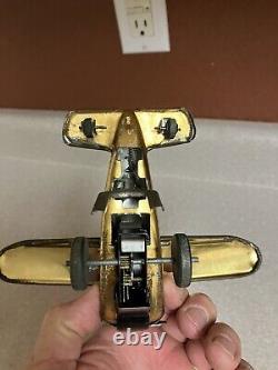Vintage Marx Jumpin Jeep Military Tin Litho Wind-up Toy And Marx Flipping Plane
