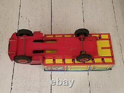 Vintage Marx Lazy Day Farms Tin Pressed Steel Toy Dairy Truck