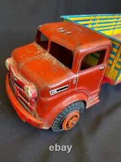 Vintage Marx Lazy Days Farms Truck Toy Tin Litho Toy