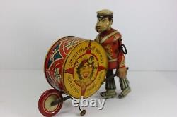 Vintage Marx Let The Drummer Boy Play Tin Windup Toy With Box