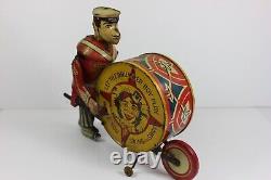 Vintage Marx Let The Drummer Boy Play Tin Windup Toy With Box