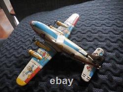 Vintage Marx Linemar Disney Tin Friction Airplane Mickey ETC Japan AS IS EARLY