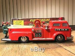 Vintage Marx Linemar J-4586 Tin Toy Fire Engine