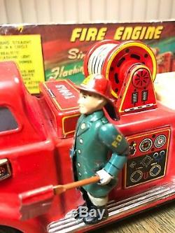 Vintage Marx Linemar J-4586 Tin Toy Fire Engine