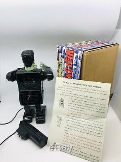 Vintage Marx Linemar Japan Battery Op Frankenstein Robot Tin Toy W Repro Box