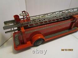 Vintage Marx Lumar Hook & Ladder Fire Truck