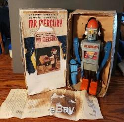 Vintage Marx MR. MERCURY Battery Operated Robot non-working