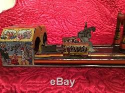 Vintage Marx Main Street Tin Litho Metal Wind Up Toy 1920s Complete and Works