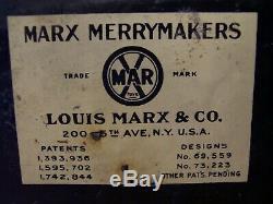Vintage Marx Merry Makers Mice Mouse Band Tin Wind Up Working