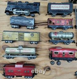 Vintage Marx Model Railroad Train/Track LOT Tin O Gauge & Accessories