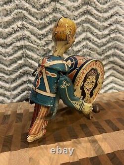 Vintage Marx Mortimer Snerd's Home Town Band Tin Wind Up Toy
