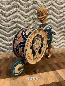 Vintage Marx Mortimer Snerd's Home Town Band Tin Wind Up Toy