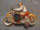 Vintage Marx Motorcycle Cop with Siren Tin Litho Wind Up Toy