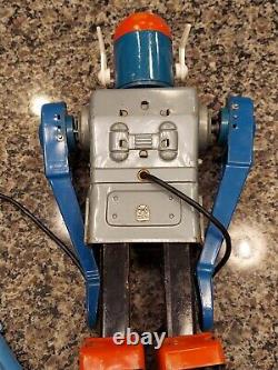 Vintage Marx Mr. Mercury Tin Litho Robot Toy Battery Operated Please Read