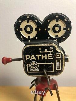 Vintage Marx Pathe TV Movie News Camera Tin Litho Complete, Fabulous Very Rare
