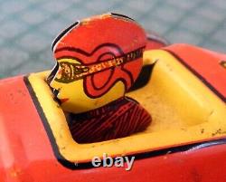 Vintage Marx Race Car #7 With Driver Tin Wind Up Excellent & Working Video