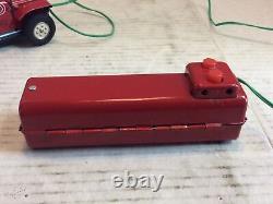 Vintage Marx Red Devil Tin Litho Hot Rod Car Battery Remote Control Toy Rare
