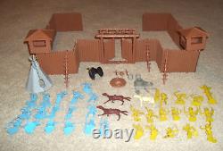 Vintage Marx Rin Tin Tin Fort Apache Cowboy and Indian Play Set