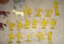 Vintage Marx Rin Tin Tin Fort Apache Cowboy and Indian Play Set