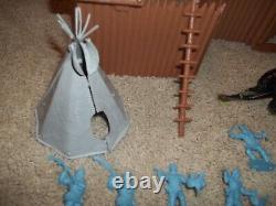 Vintage Marx Rin Tin Tin Fort Apache Cowboy and Indian Play Set