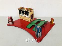 Vintage Marx Roadside Rest Gas Oil Service Station Litho Tin Toy