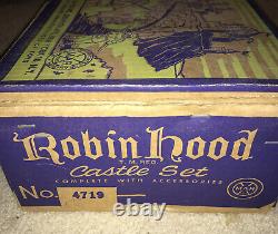 Vintage Marx Robin Hood Castle Set #4719 & Accessories Incomplete