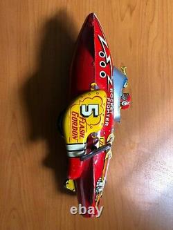Vintage Marx Rocket Fighter Flash Gordon 5 Wind-Up Tin Toy Excellent condition