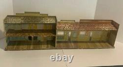 Vintage Marx Roy Rogers Mineral City Western Town Tin Lithograph Building