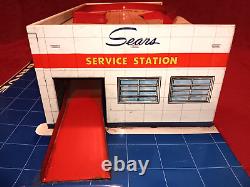 Vintage Marx Sears Allstate Service Station Tin Litho 26 X 15 X 6 Please Read