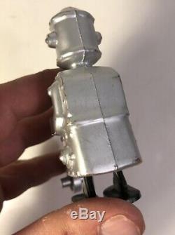 Vintage Marx Silver Tin Man Robot Ramp Walker