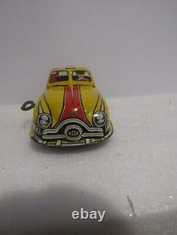 Vintage Marx Skyview Yellow Cab Tin Toy Wind Up Car Litho Metal Original